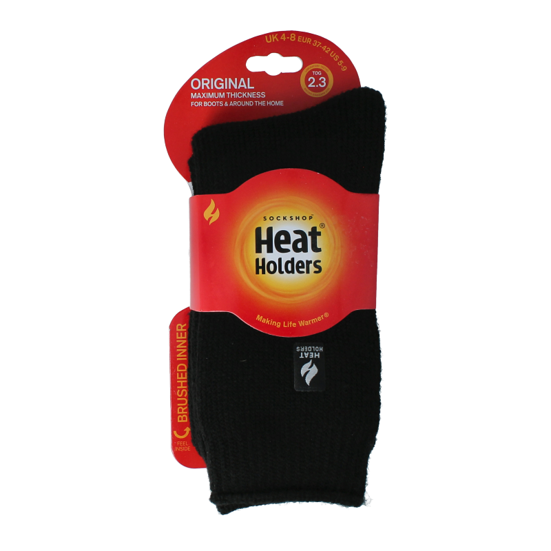 Heat Holders Ladies original socks maat 4-8 black 1 Paar