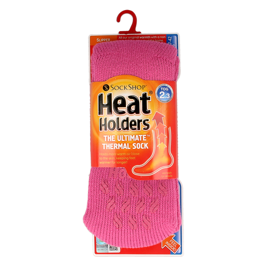 Heat Holders Ladies slipper socks maat 4-8 candy 1.00 Paar