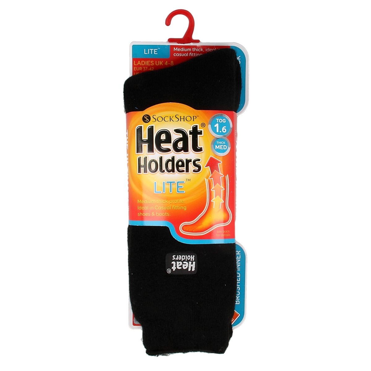 Heat Holders Ladies socks lite maat 4-8 black 1.00 Paar