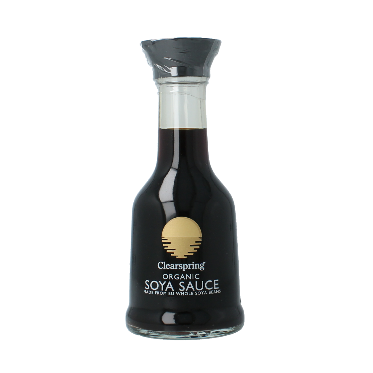 ClearSpring organic soy sauce in a 150ml bottle, natural soy sauce for cooking and seasoning, from the Sauzen en Smaakmakers category.