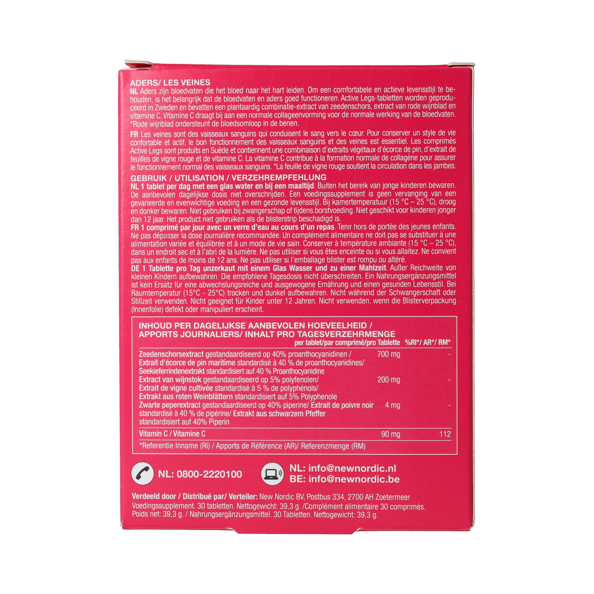 New Nordic Active legs 30.00 Tabletten