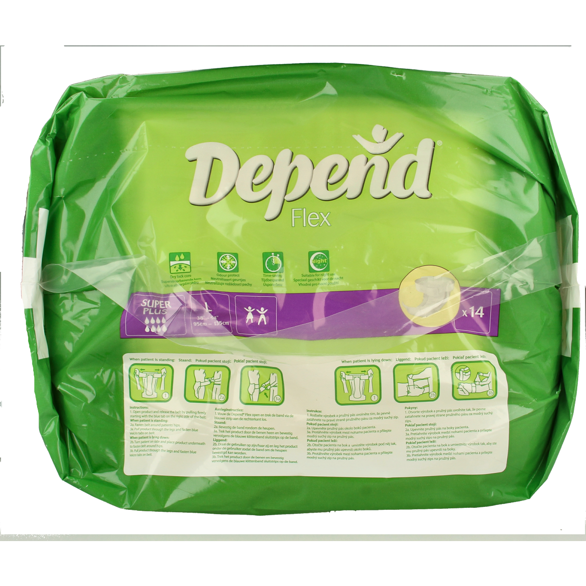 Depend Flex super+ maat L 14.00 Stuks