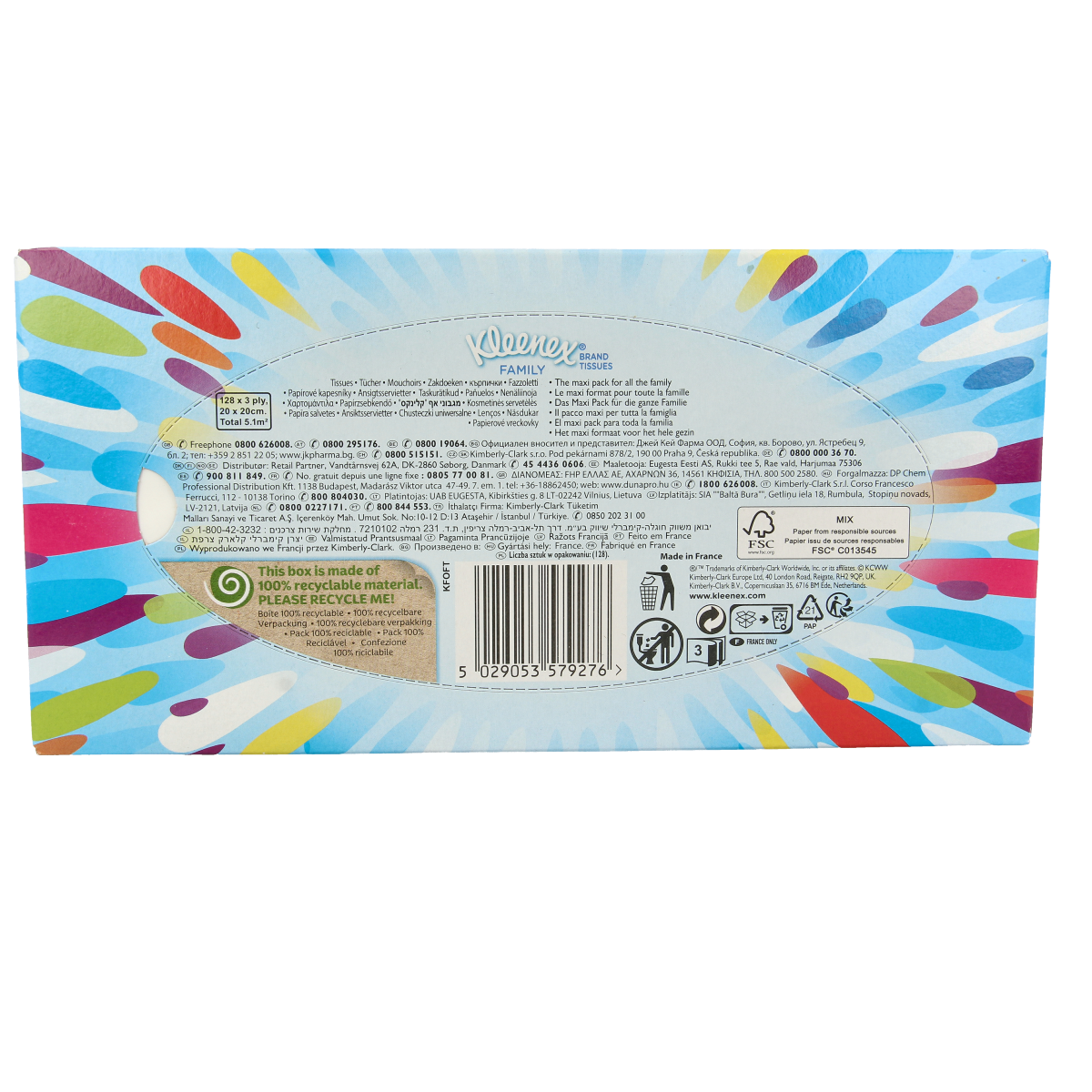 Kleenex Family maxi tissue 128.00 Stuks