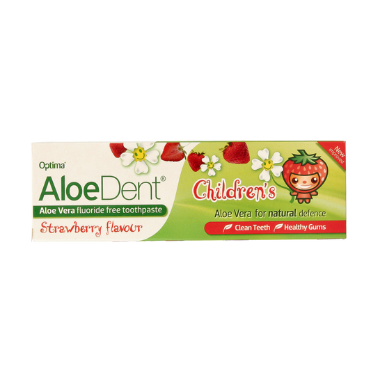Aloe Dent Tandpasta aloe vera kinder fluor free 50.00 Milliliter