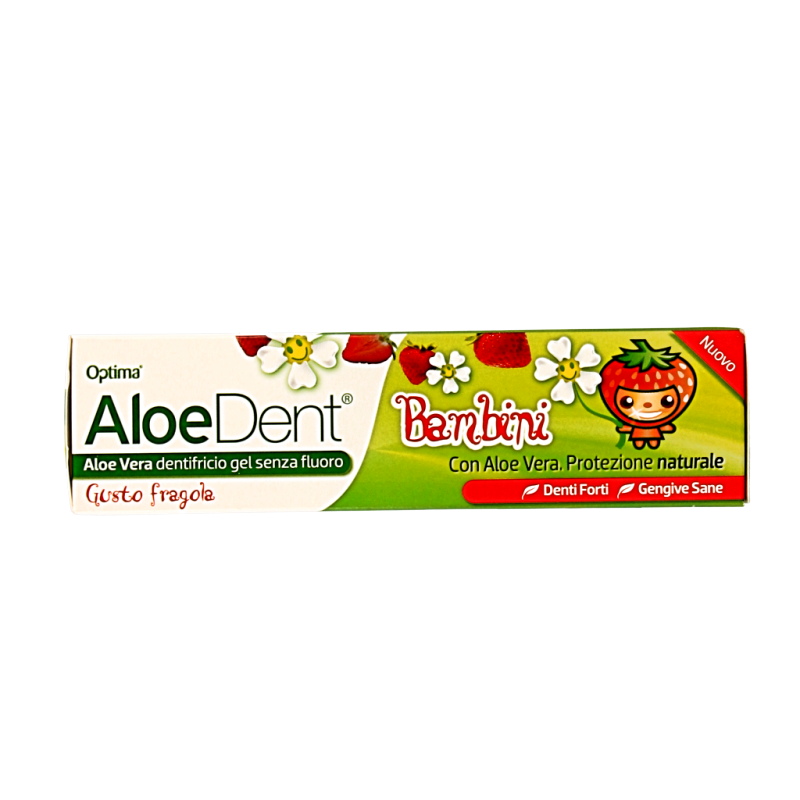 Aloe Dent Tandpasta aloe vera kinder fluor free 50 Milliliter