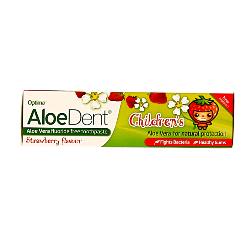 Aloe Dent Tandpasta aloe vera kinder fluor free 50 Milliliter
