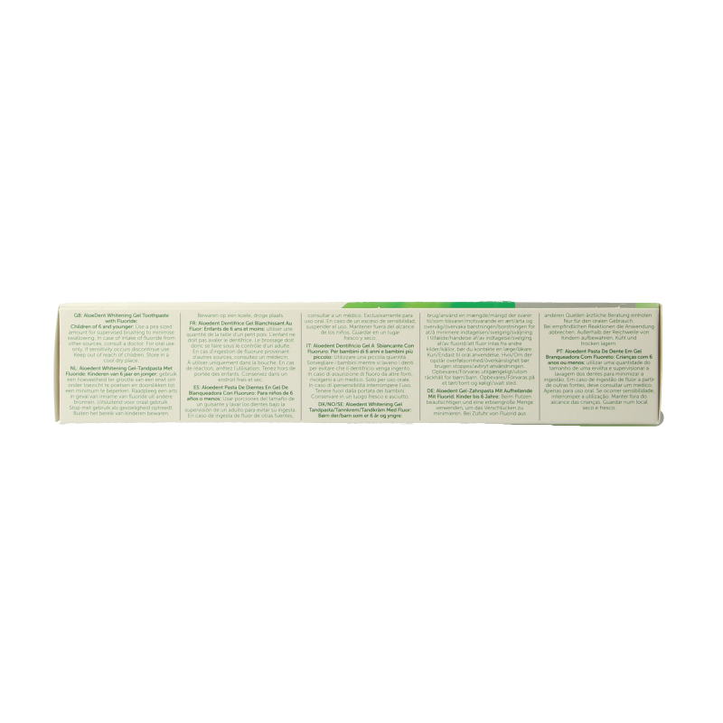 Aloe Dent Tandpasta aloe vera whitening with fluor 100 Milliliter