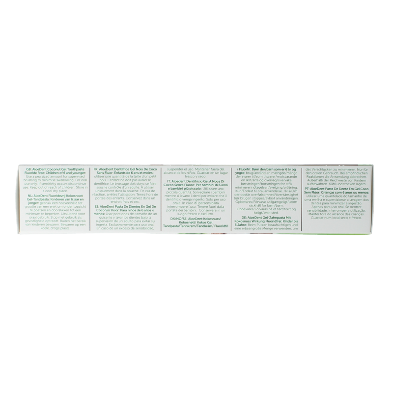 Aloe Dent Tandpasta coconut 100 Milliliter