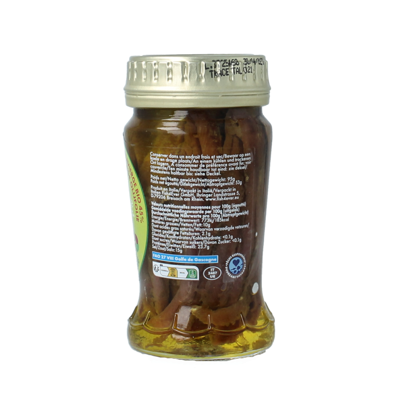 Fish 4 Ever Ansjovisfilet in olijfolie 95 Gram