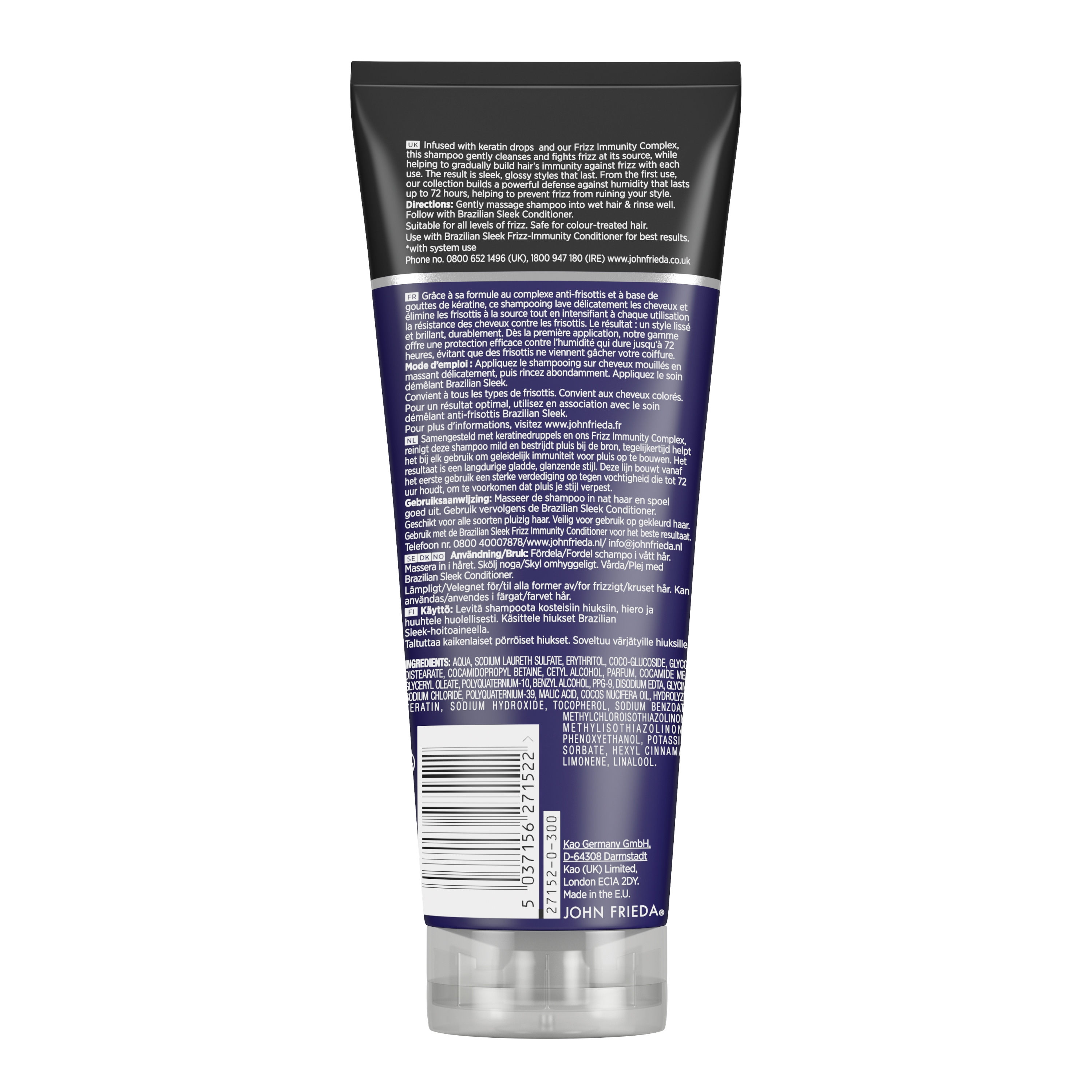 John Frieda Frizz ease shampoo brazilian sleek  250.00 Milliliter