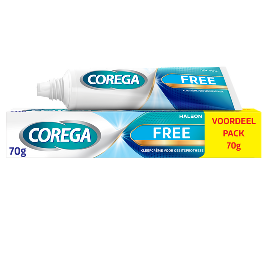 Corega Free kleefcreme voor het kunstgebit 70.00 Gram