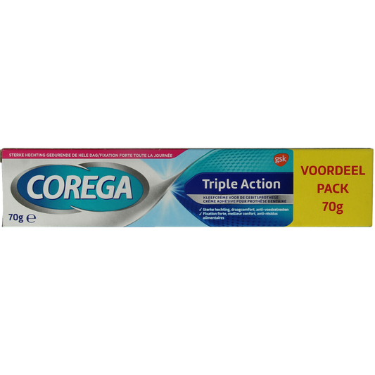 Corega Triple action kleefcreme 70.00 Gram