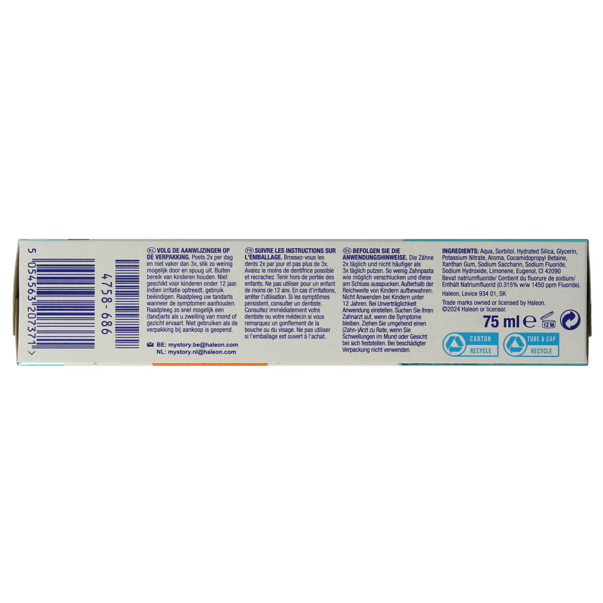 Sensodyne Tandpasta proglasur fresh & clean 75 Milliliter