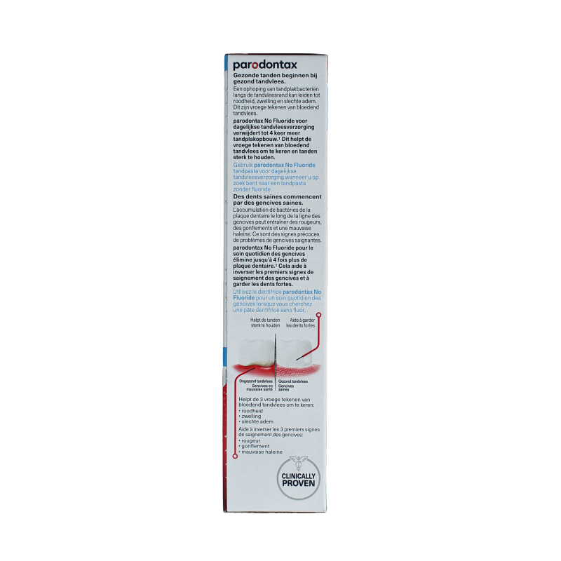 Parodontax Tandpasta fluoride vrij 75 Milliliter