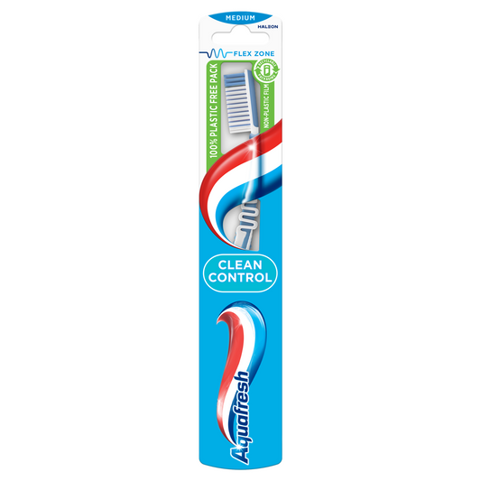 Aquafresh Tandenborstel clean control medium 1.00 Stuks