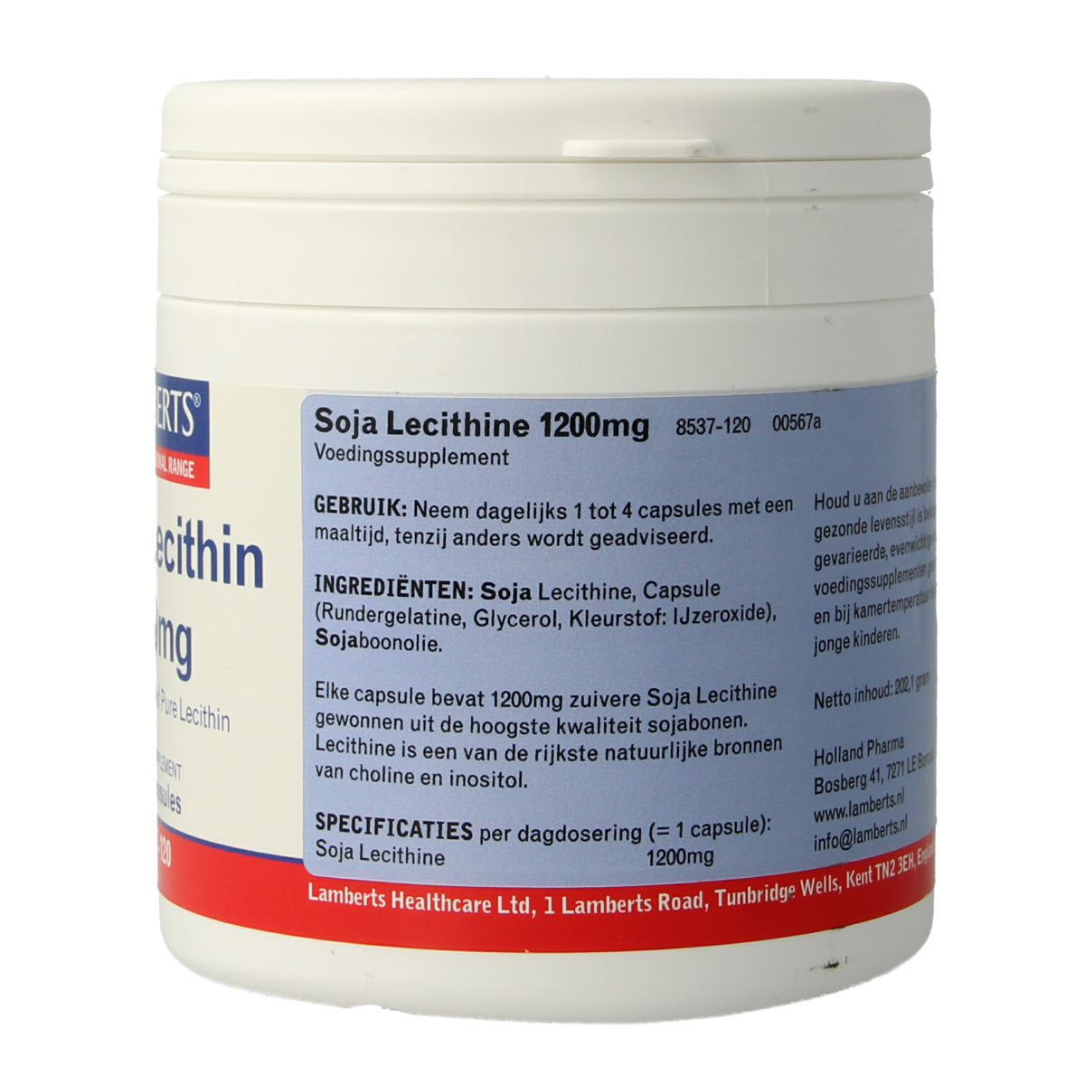 Lamberts Lecithine 1200mg 120.00 Capsules