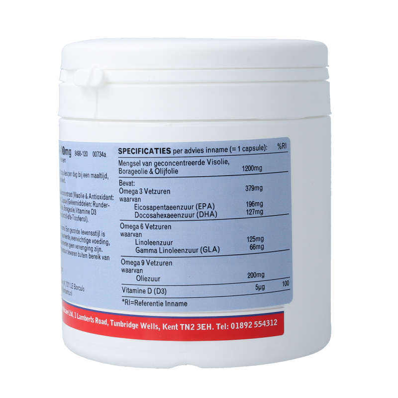 Lamberts Visolie Omega 3 6 9 120 Capsules
