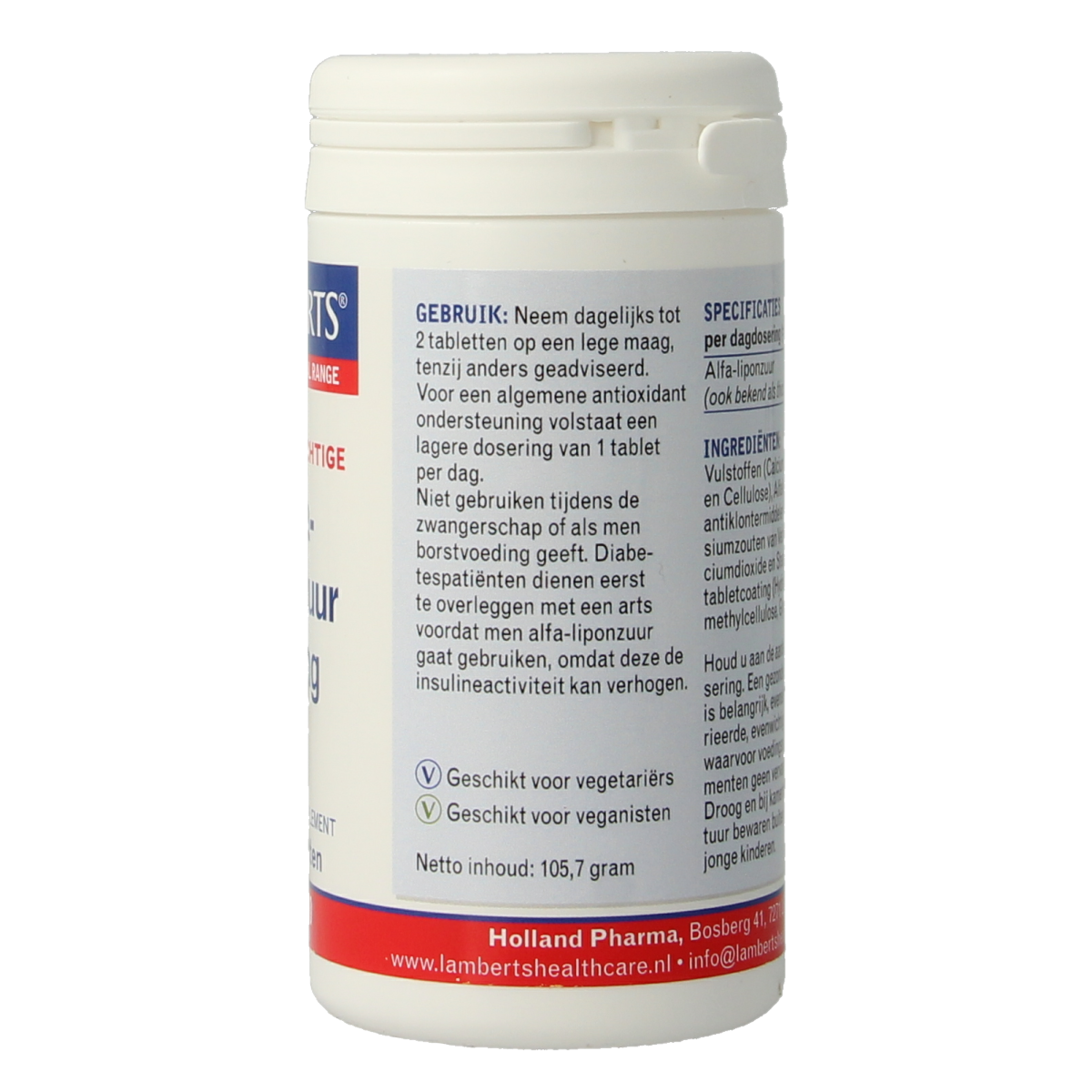 Lamberts Alfa liponzuur 300mg 90.00 Tabletten