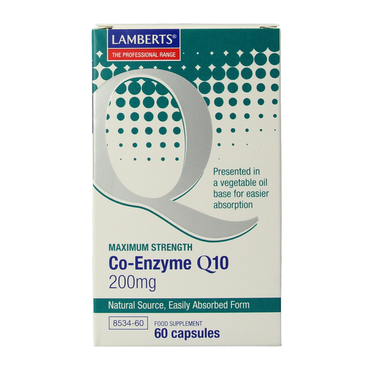 Lamberts Co enzym Q10 200mg 60.00 Vegetarische capsules