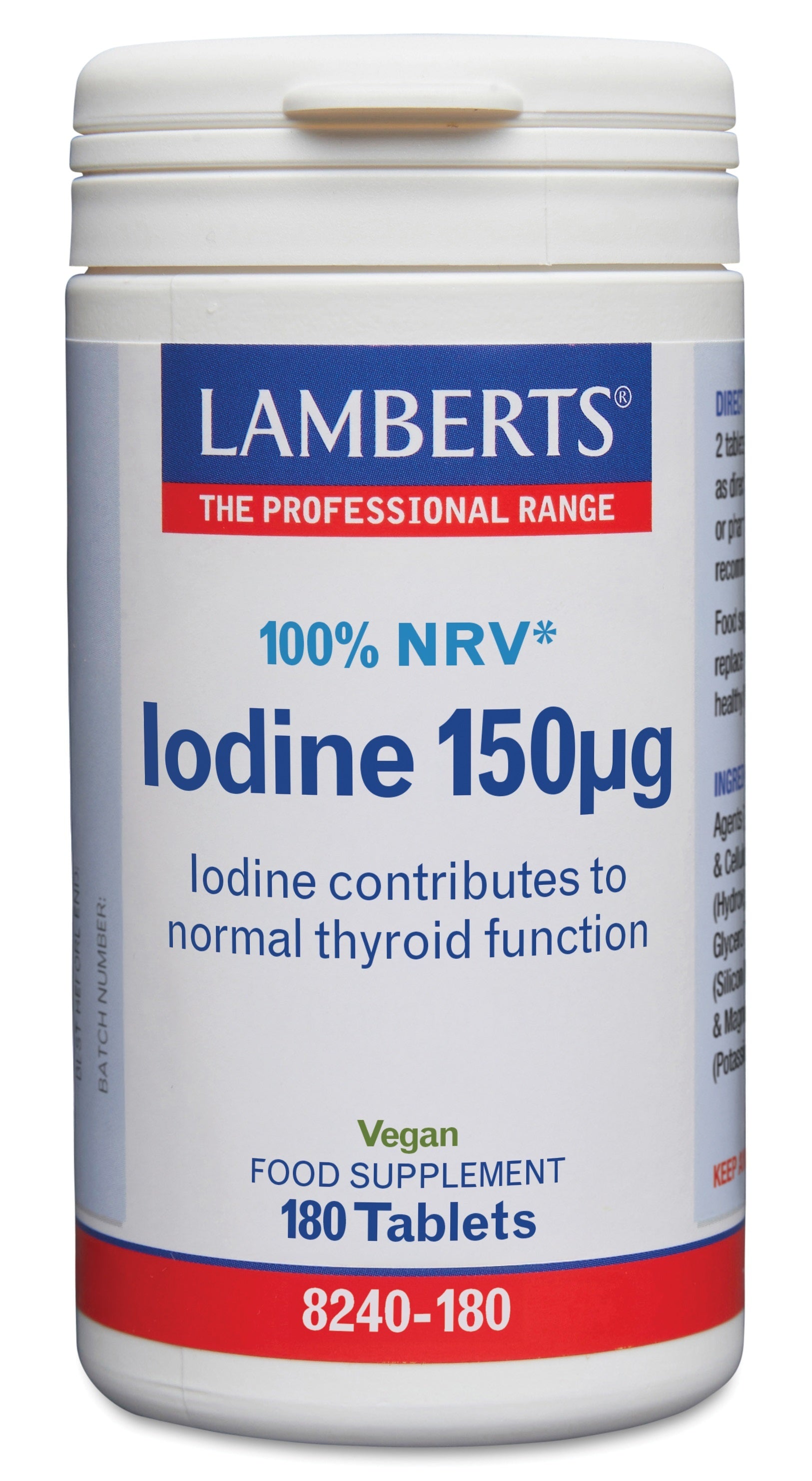 Lamberts Jodium 150mcg (iodine) 180.00 Tabletten