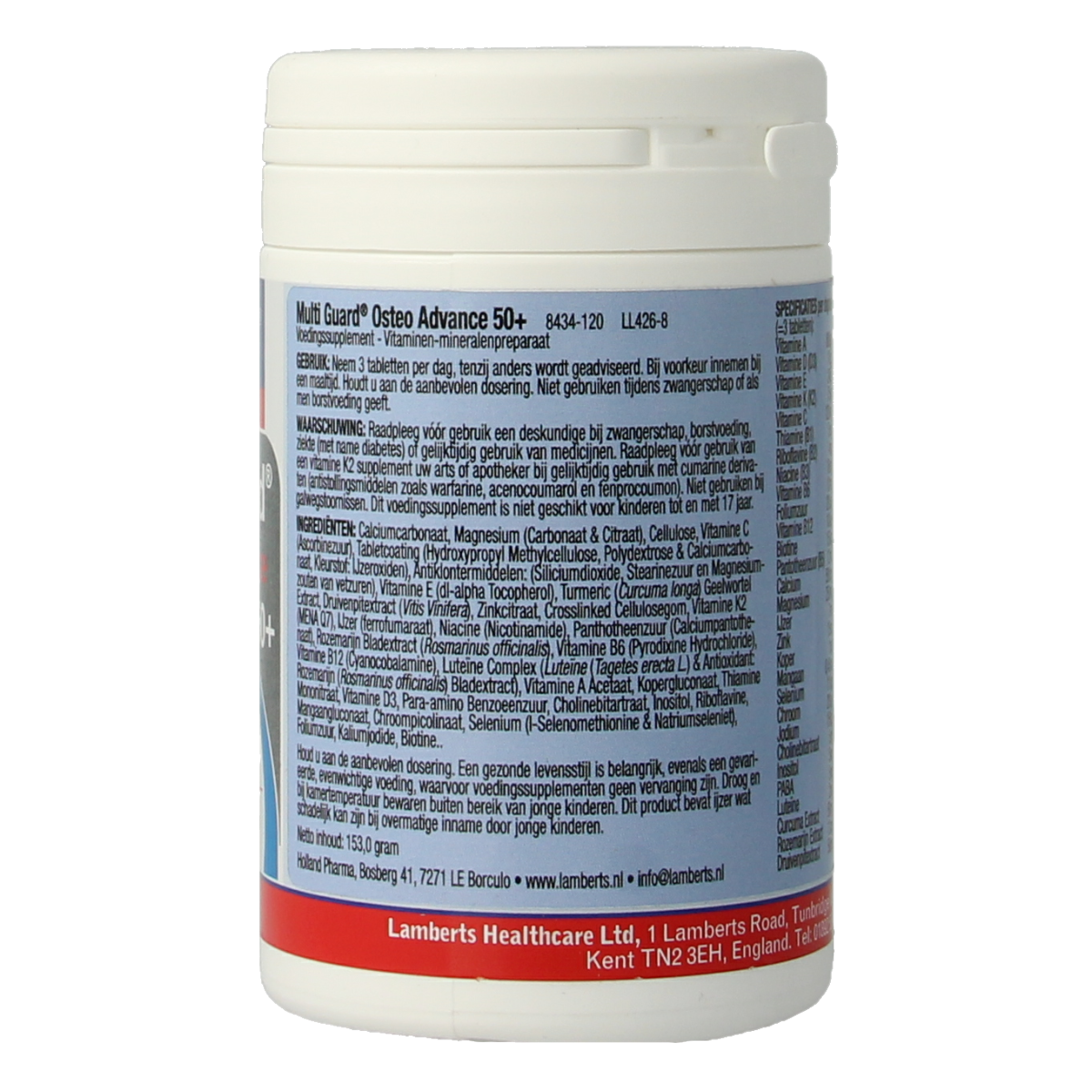 Lamberts Multi-guard osteo advance 50+ 120.00 Tabletten