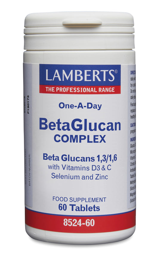 Lamberts Immune Guard Betaglucanen multivitamin tablets, dietary supplement for immune support, 60 count.