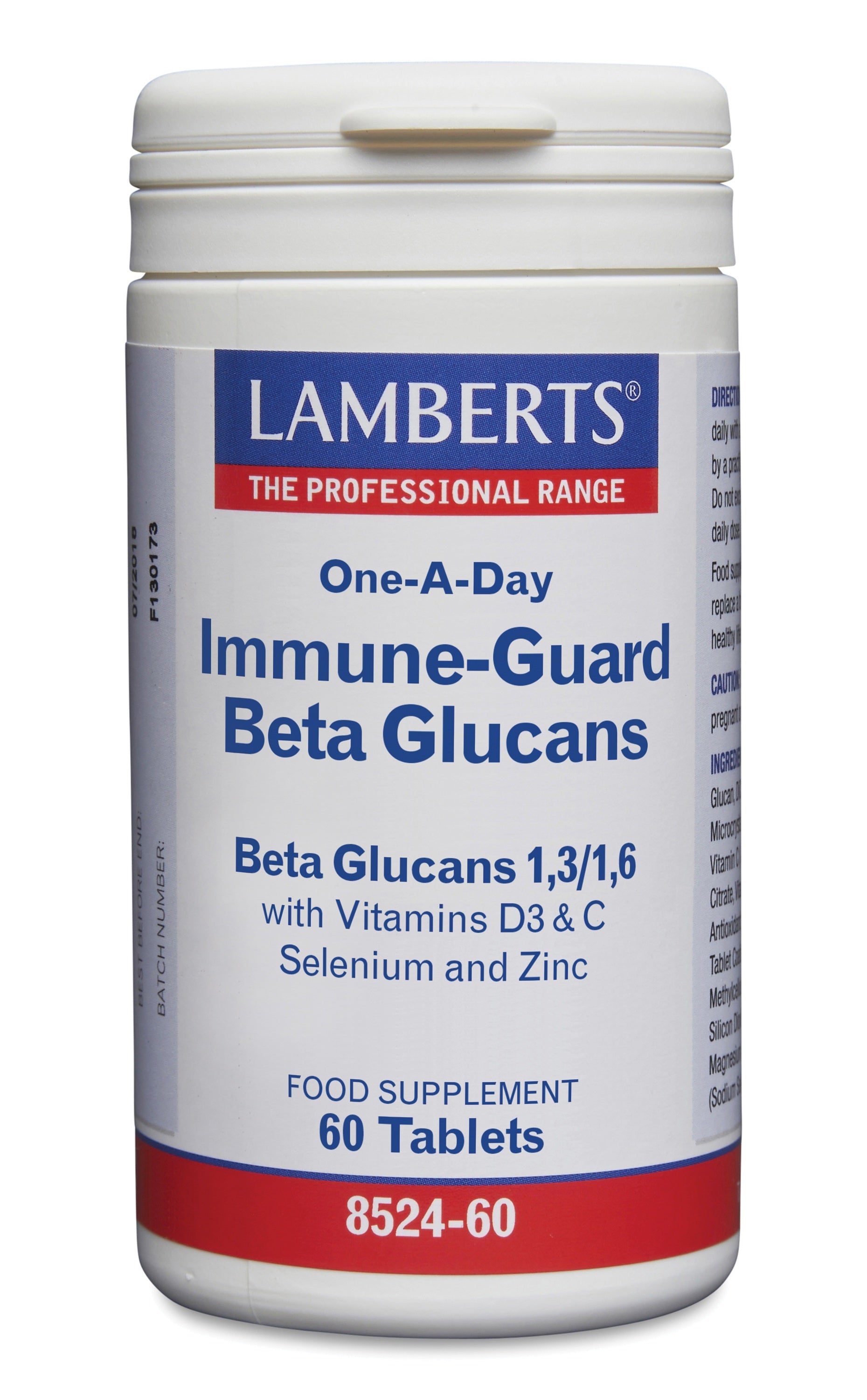 Lamberts Immune-Guard betaglucanen en D3, C, selenium, zink 60.00 Tabletten