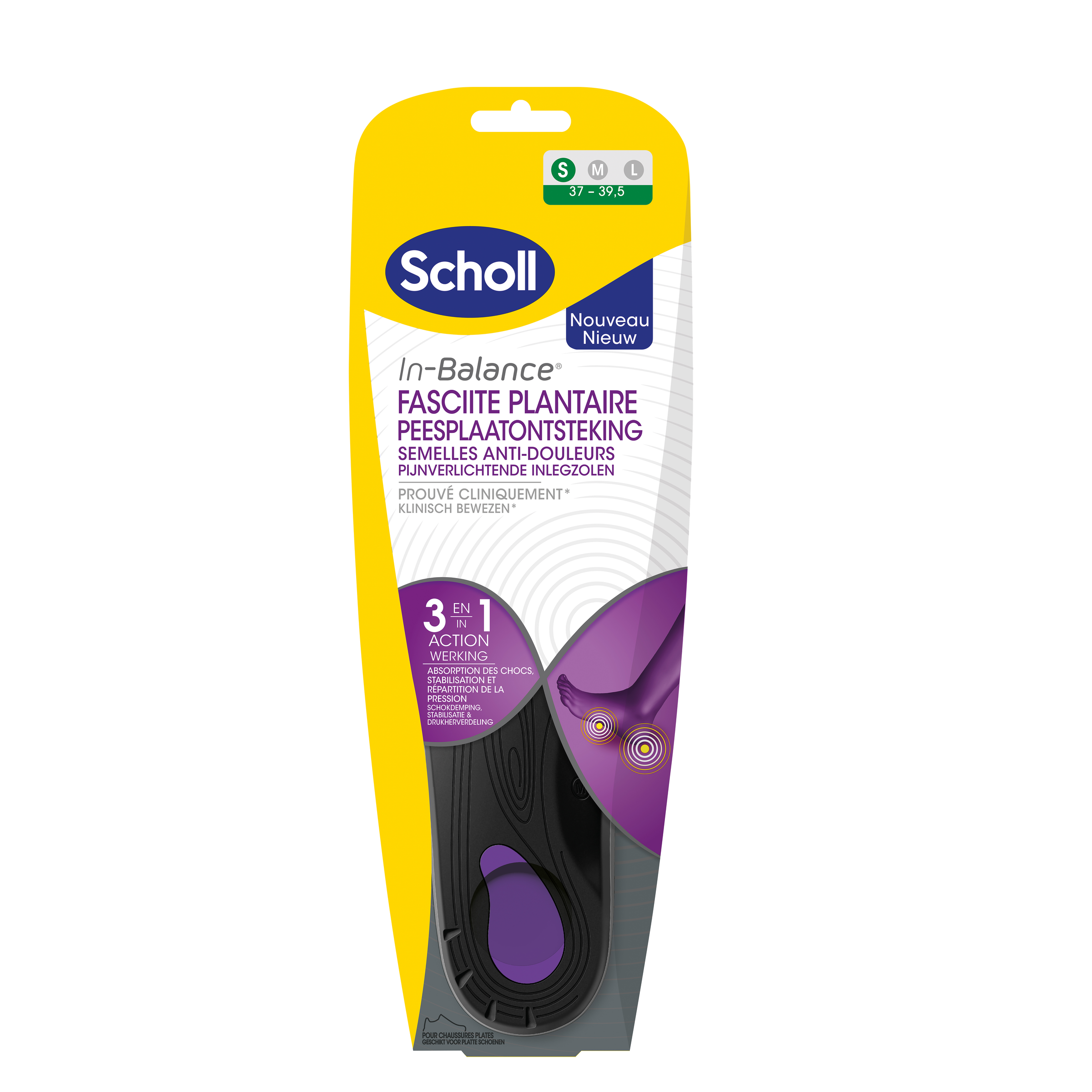 Scholl In balance inlegzolen peesplaatontsteking S 37-39 1.00 Paar