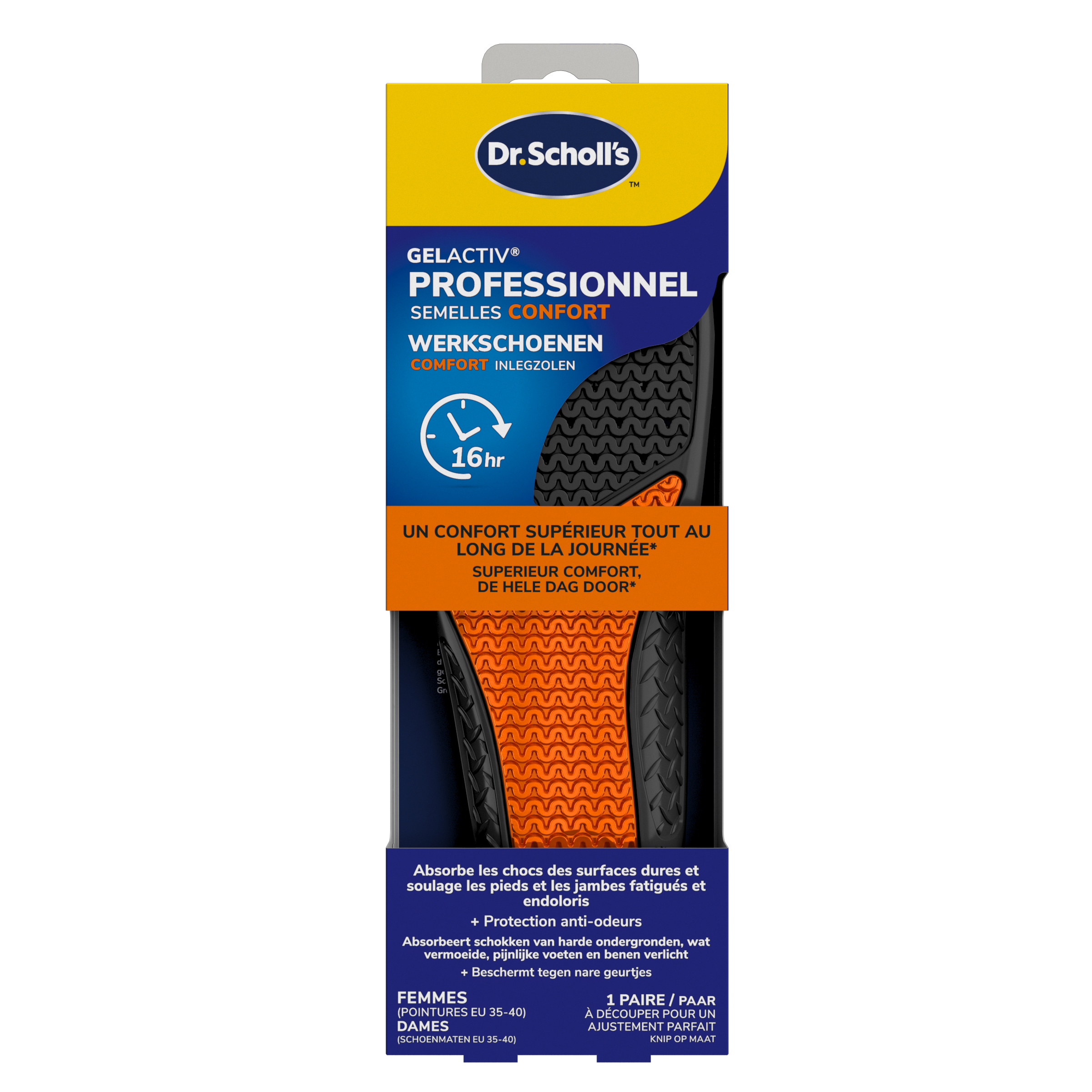 Dr. Scholl's GelActive inlegzolen work & boot small 35.5 - 40.5 1.00 Paar