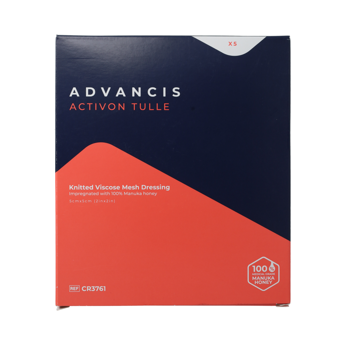 Advancis Activon Manuka Tulle 5x5cm BOX5 pcs 5.00 Stuks