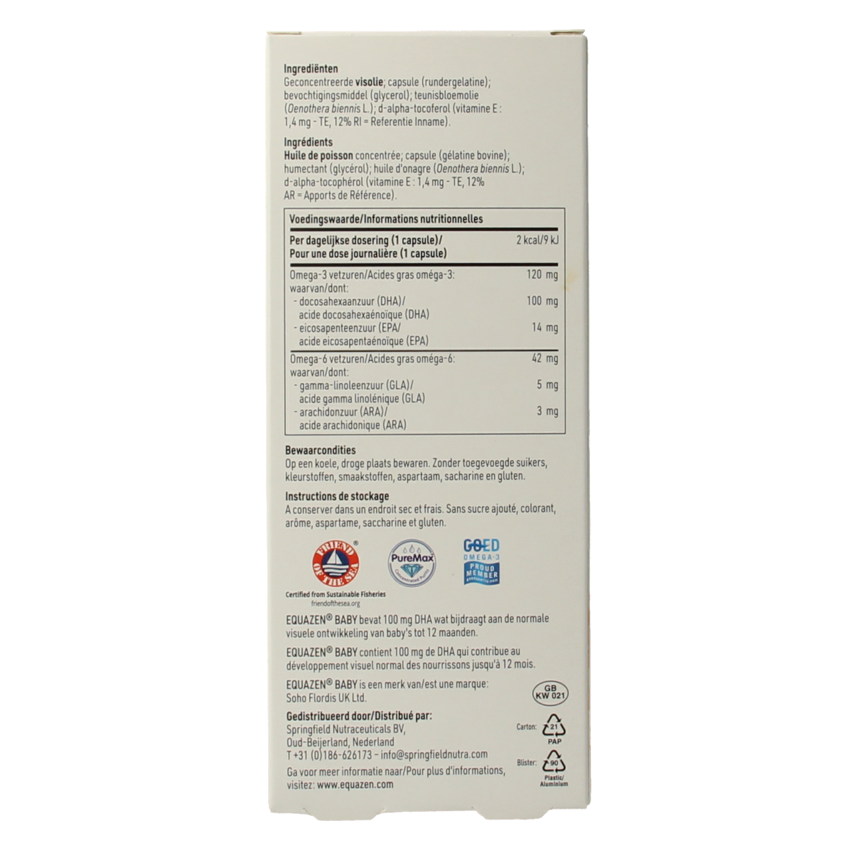 SFI Health  Equazen baby omega 3- & 6-vetzuren 30.00 Ampullen