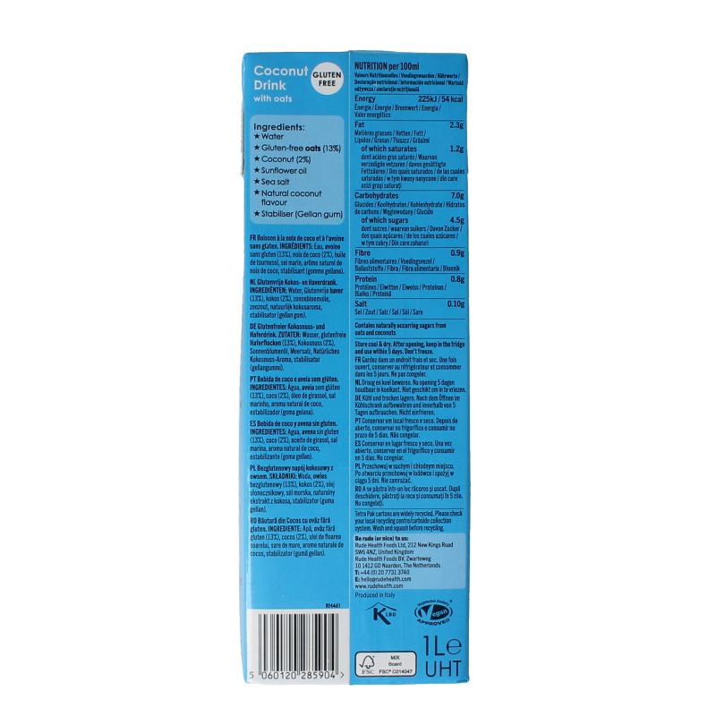 Rude Health Barista coconut 1 Liter
