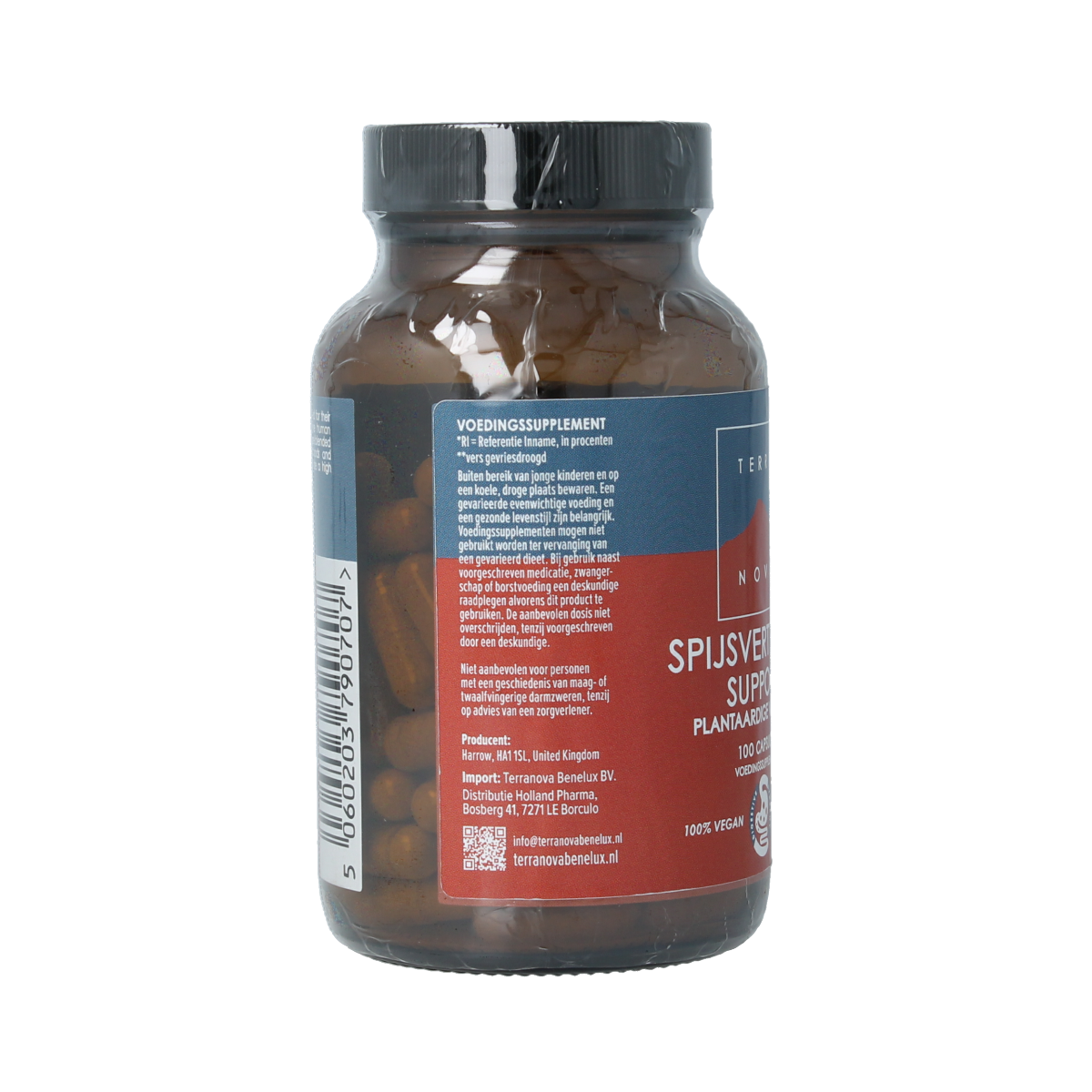 Terranova Spijsvertering plantaardige voeding 100.00 Vegetarische capsules