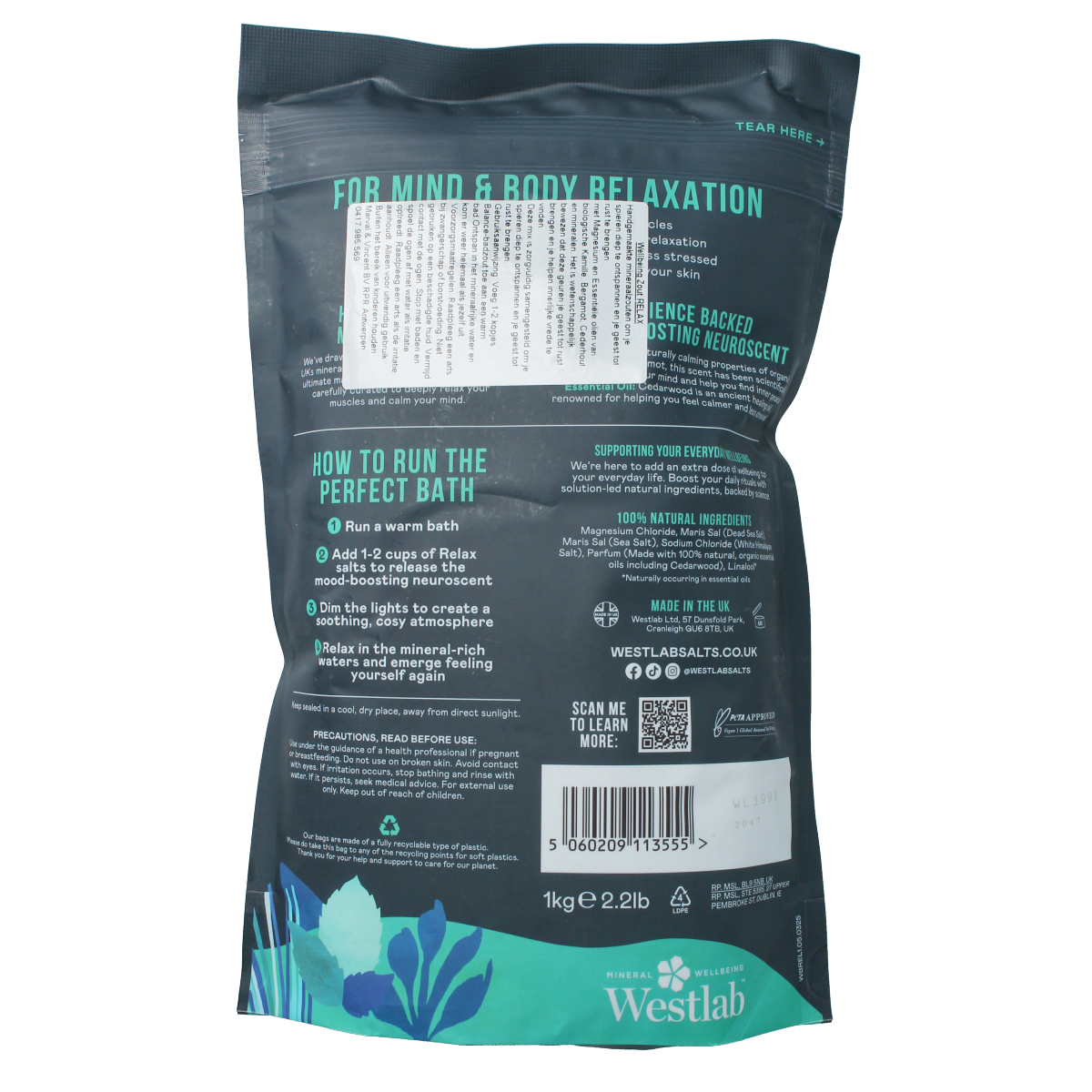 Westlab Badzout wellbeing relax 1000.00 Gram