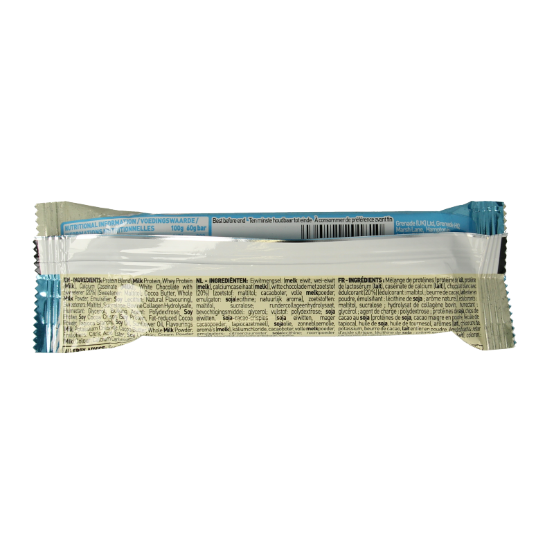 Grenade High protein bar white chocolate cookie 60 Gram