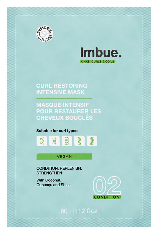Imbue Curl restoring intensive mask sachet 60 Milliliter