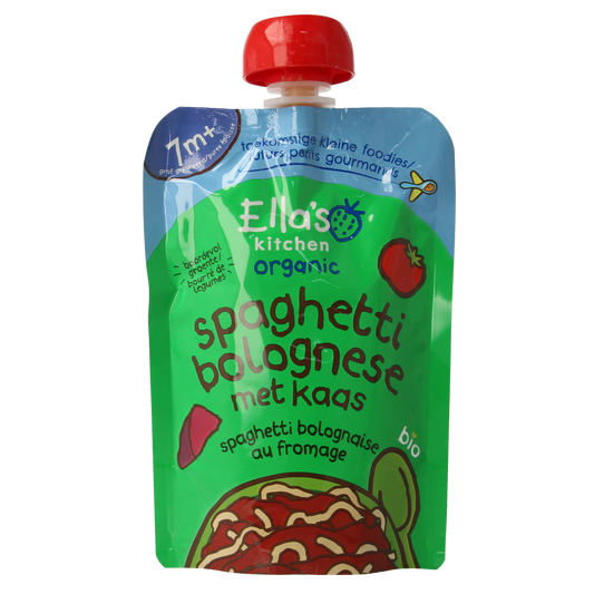 Ella's Kitchen Spaghetti bolognese met kaas 7+ maanden bio 130.00 Gram