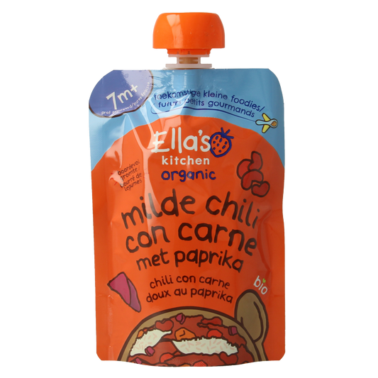 Ella's Kitchen Milde chili con carne met paprika 7+ maanden bio 130 Gram
