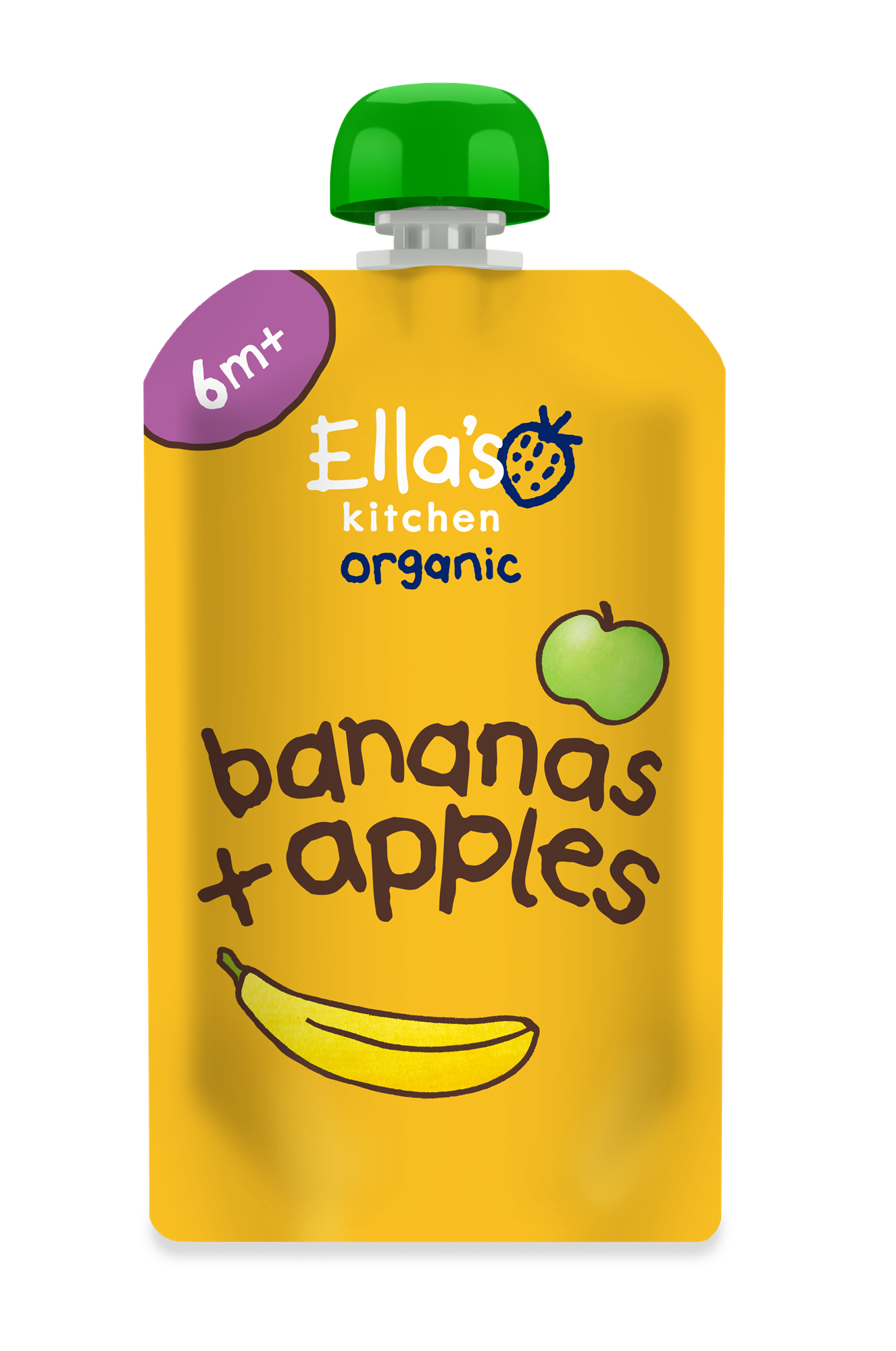 Ella's Kitchen Bananen + appels 6+ bio 120.00 Gram