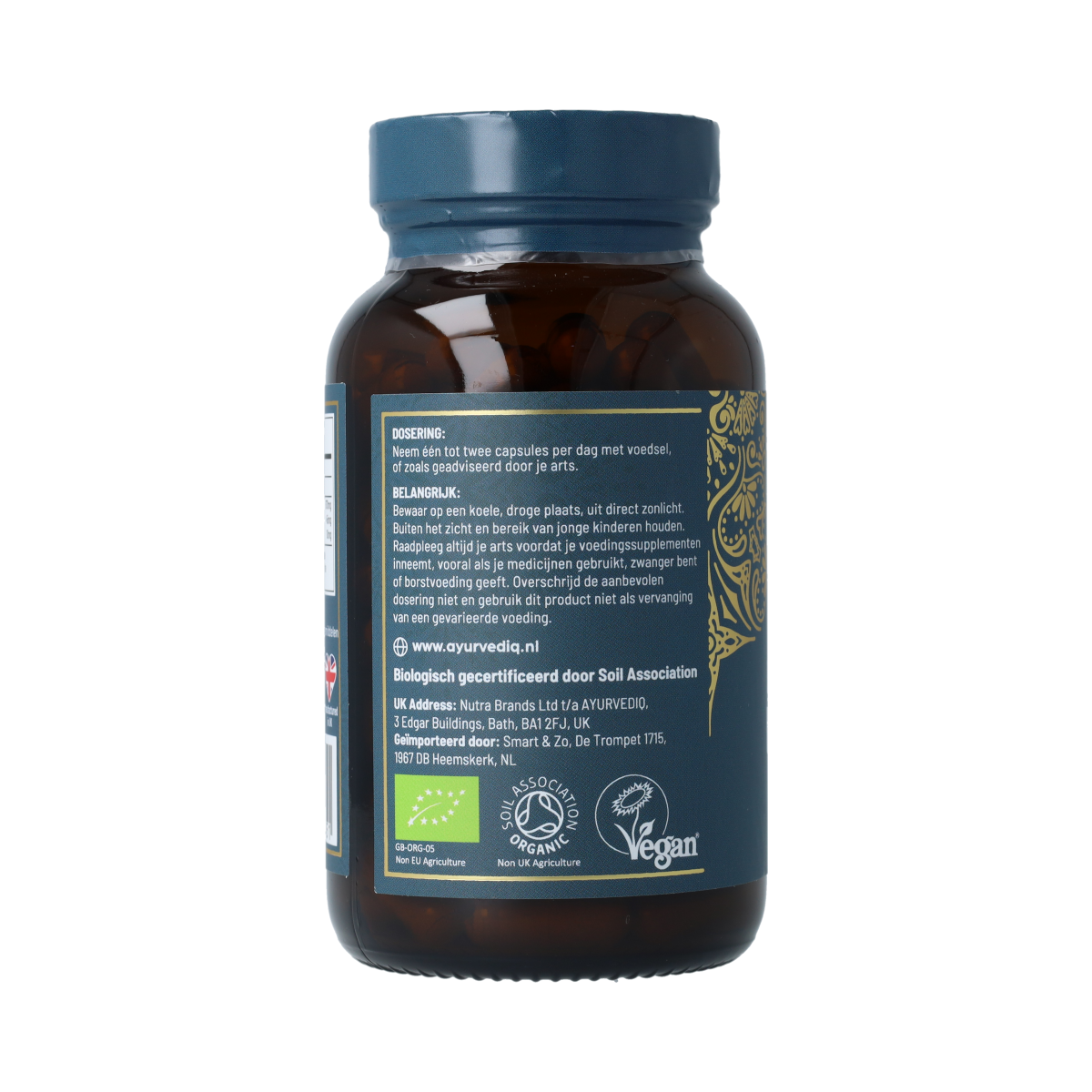 Ayurvediq Biologische Kurkuma 120.00 Vegetarische capsules