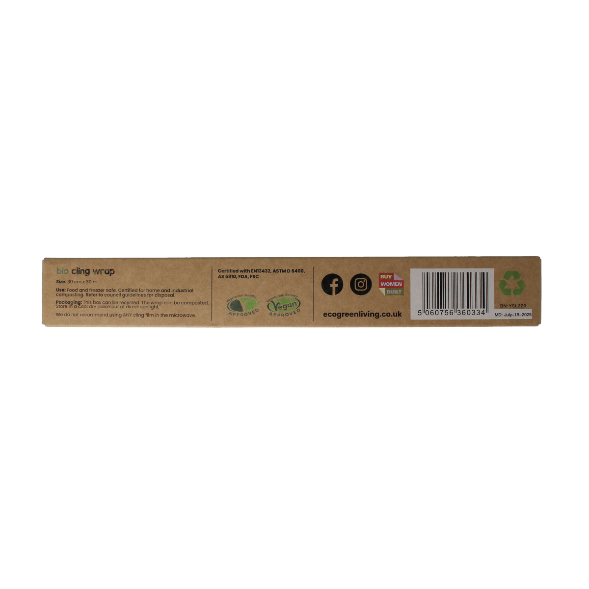 Eco Green Living Vershoudfolie 30 meter 1.00 Stuks