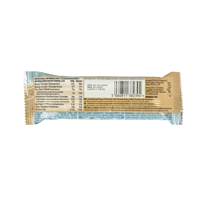 Grenade High protein bar cookie dough 60 Gram