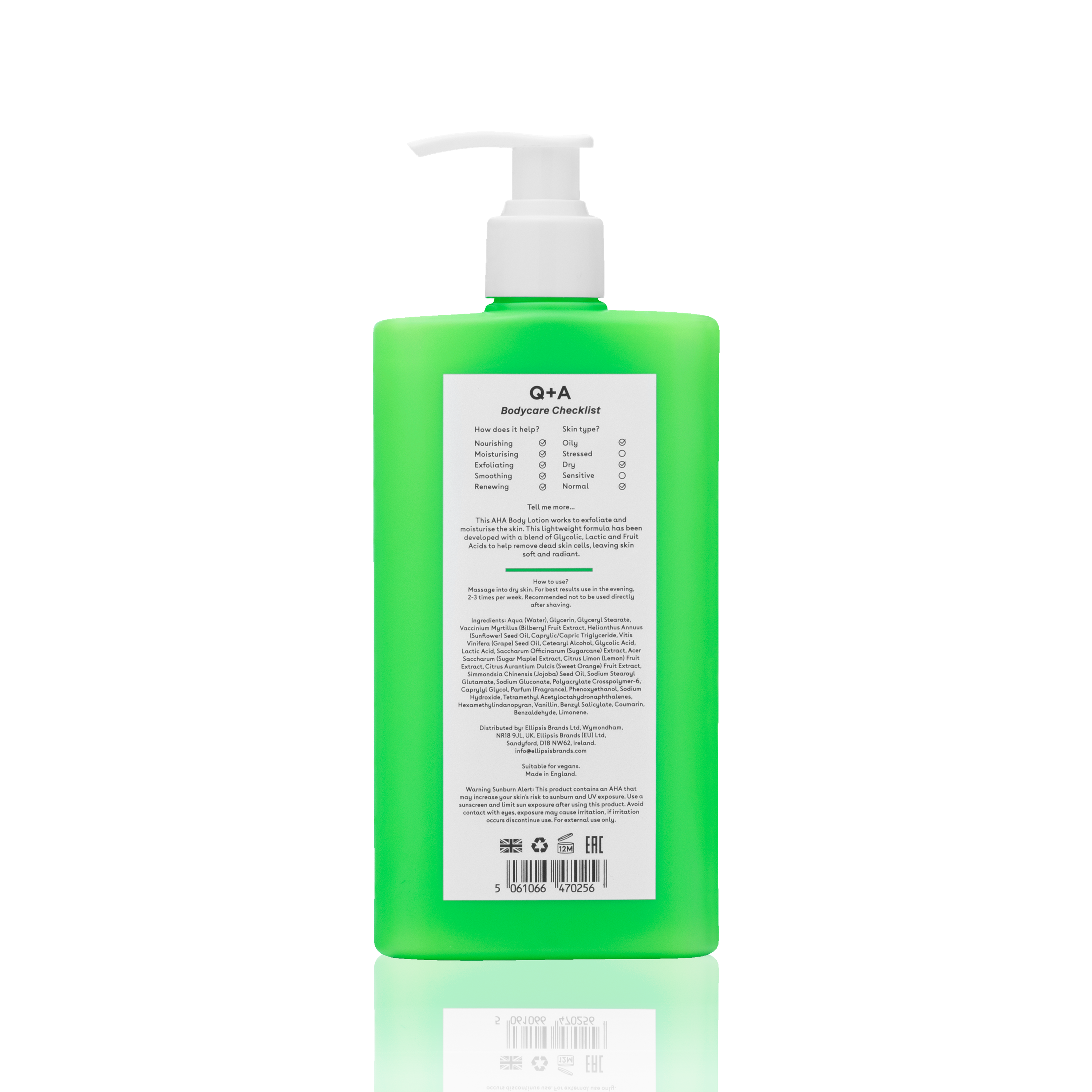 Q+A AHA Exfoliator Body Lotion 250.00 Milliliter