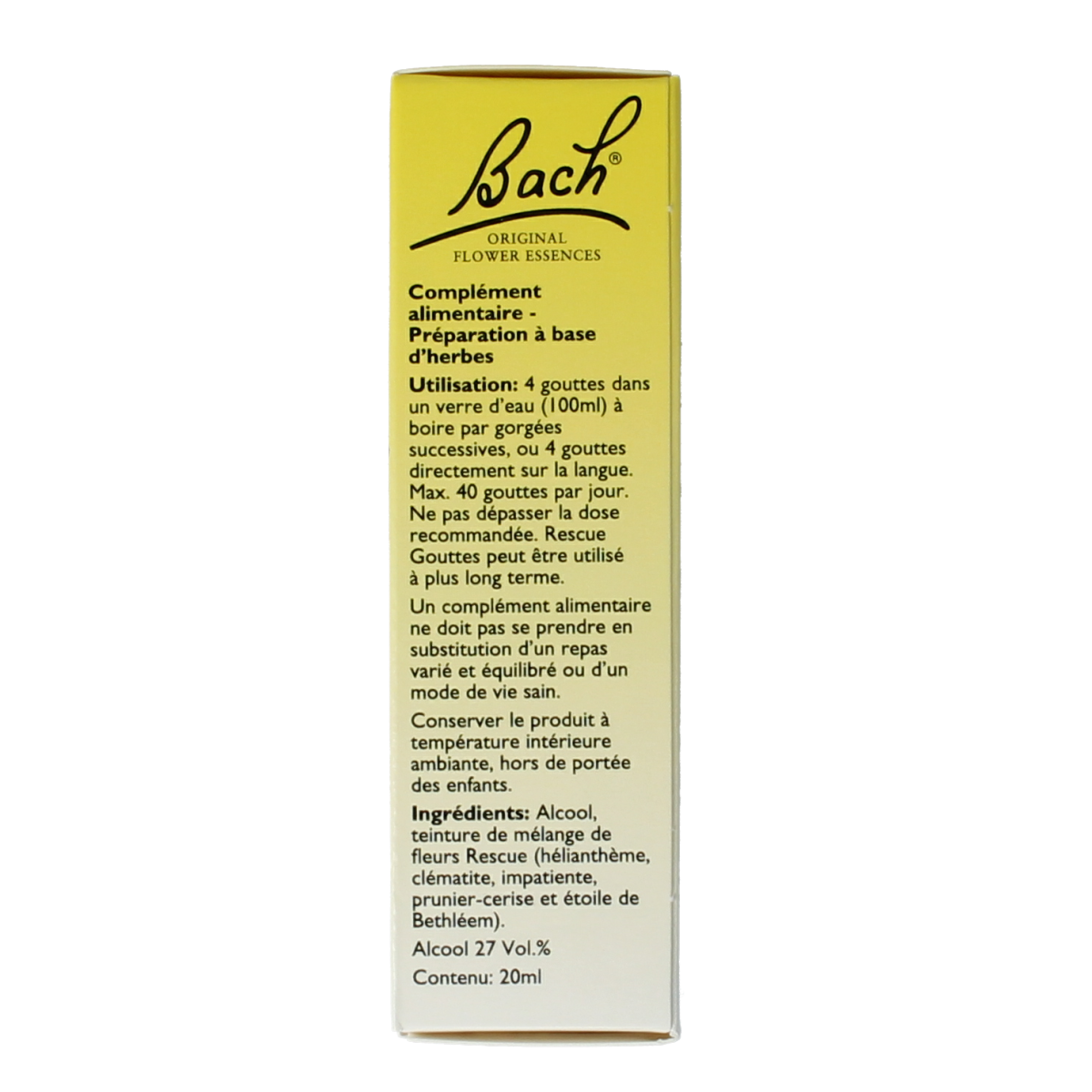 Bach Rescue Rescue druppels 20.00 Milliliter
