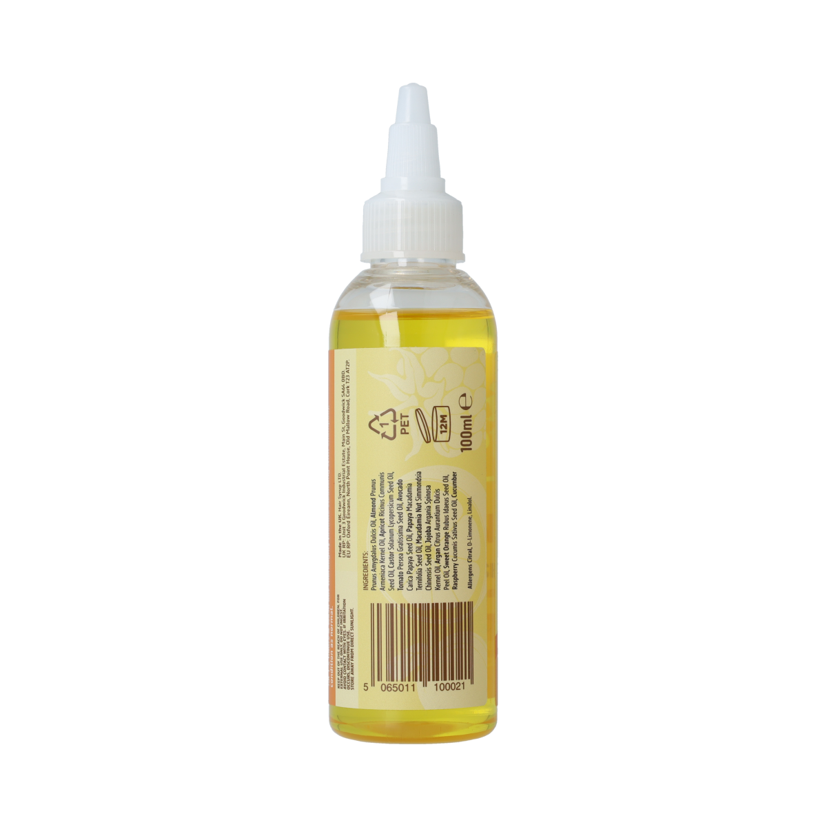 Hair Syrup vitamin C hair syrup bottle, 100ml, in a sleek container, used for hair care and nourishing hair treatment.