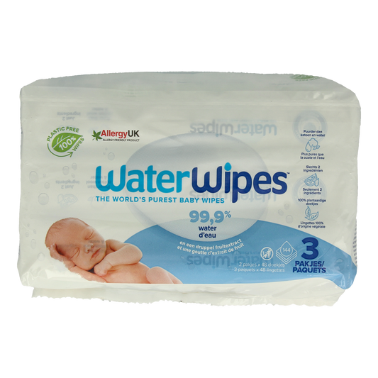 Waterwipes Babydoekjes 3-pack 144.00 Stuks