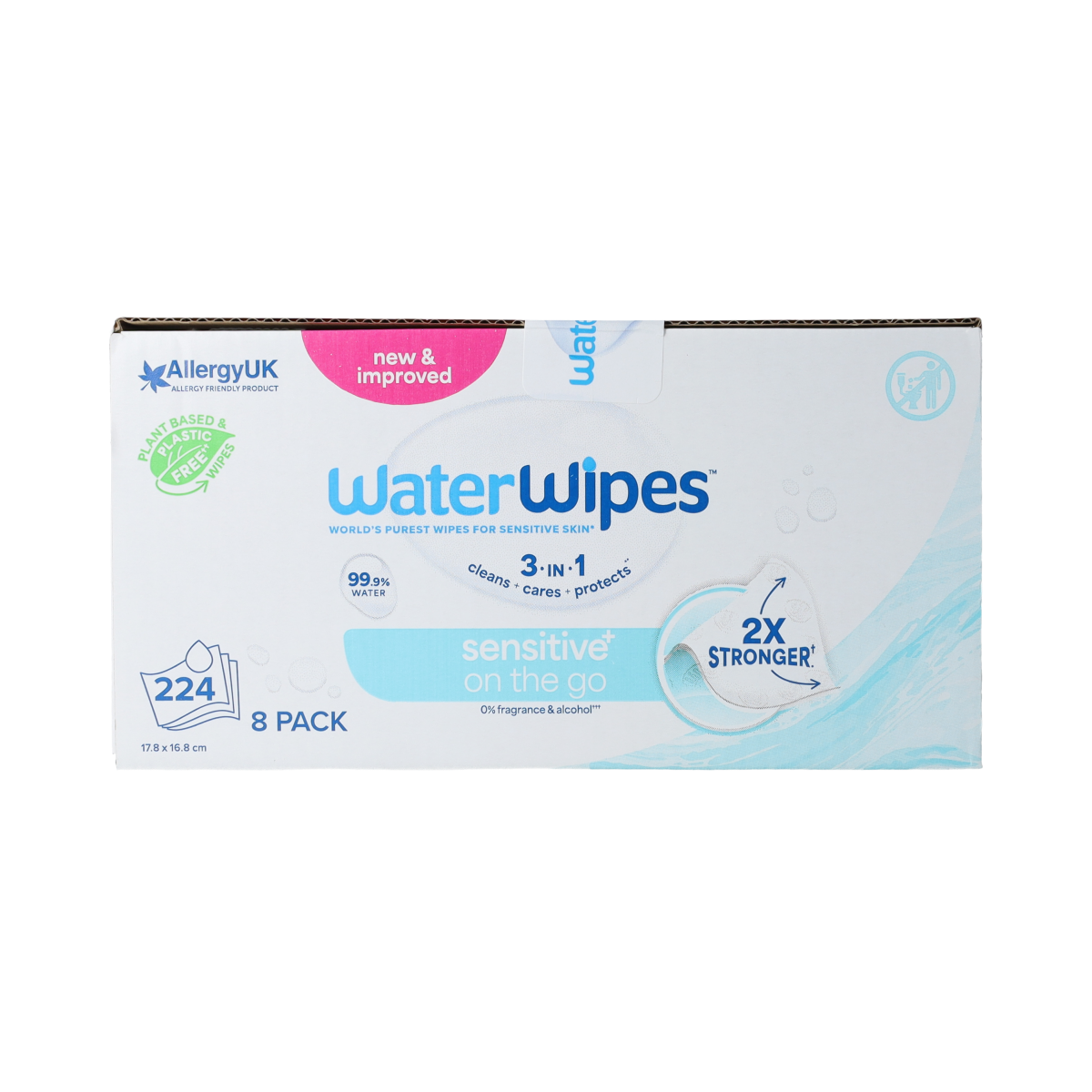 Waterwipes Waterwipes On The Go 8 x 28st  8.00 Stuks