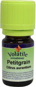Volatile Petitgrain essential oil in a 5ml bottle, natural aromatic oil from the Volatile brand, suitable for aromatherapy and blends.