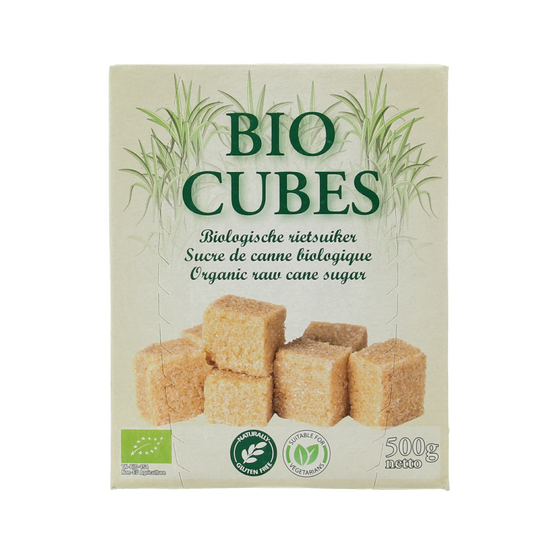 Hygiena Cubes rietsuikerklontjes bio 500.00 Gram