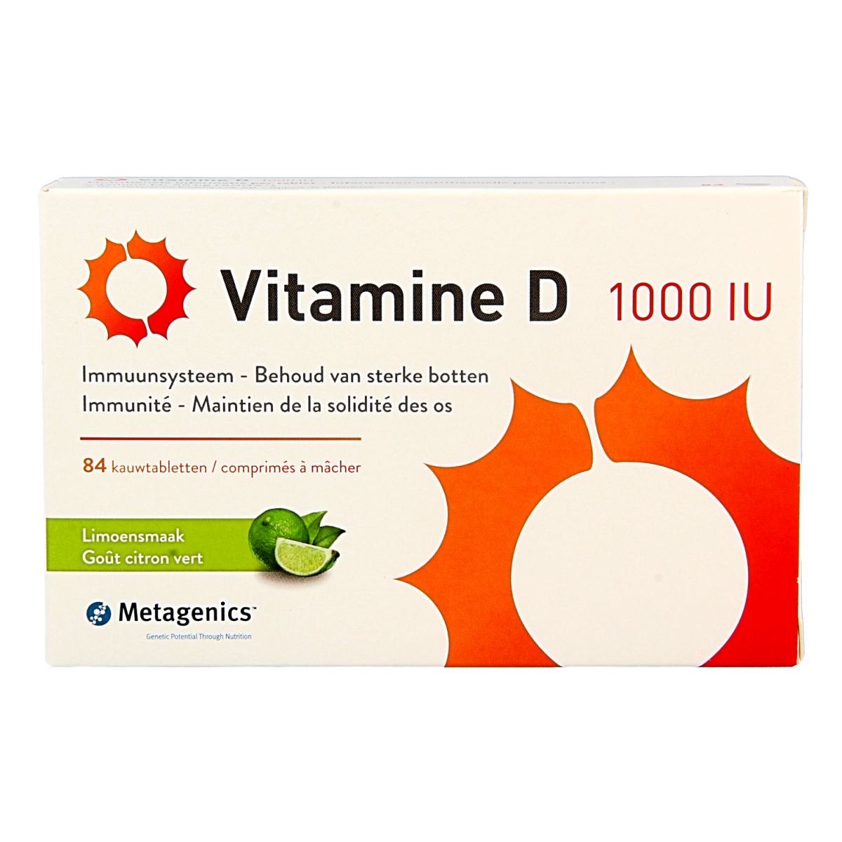 Metagenics Vitamine D 1000IU 84.00 Kauwtabletten